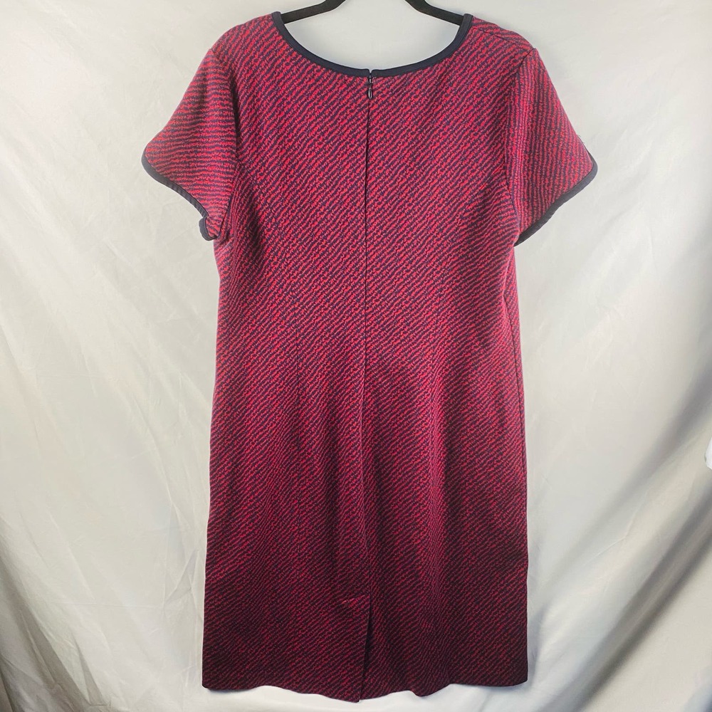 Talbots Red and Blue Striped Short Sleeved Sheath Dress Knee-Length Size 16 - Picture 10 of 10